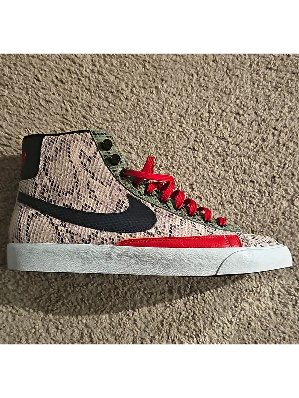 Nike Blazer Mid '77 By You custom Faux Snakeskin size 12